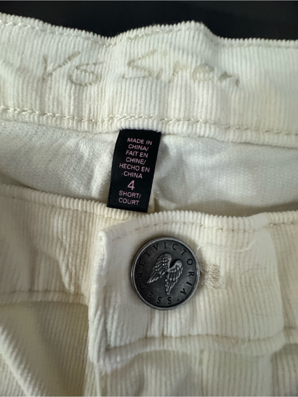 👖RARE Y2K Victoria’s Secret Siren Angel Wings iconic accent Corduroy Jeans — 4